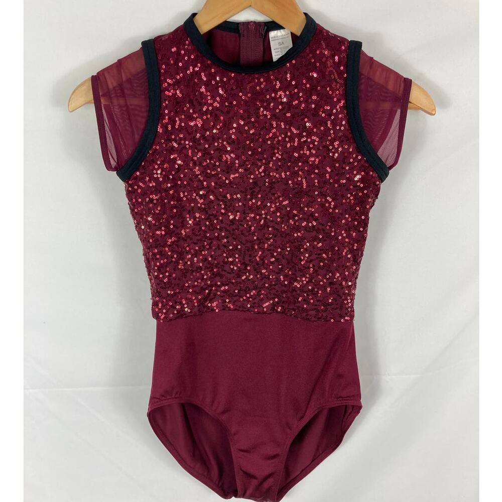 Weissman Sequin Beaded Bodysuit Size S Adult